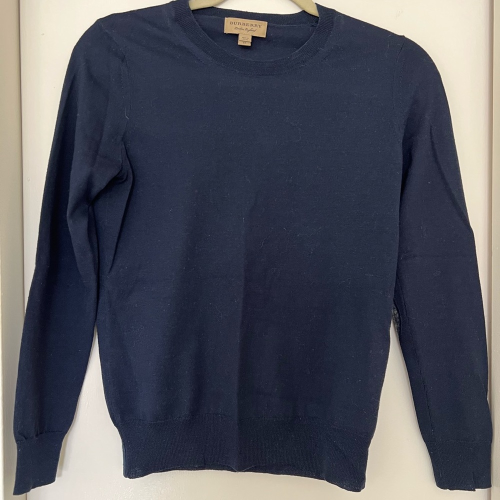 Burberry crew neck merino wool sweater XS